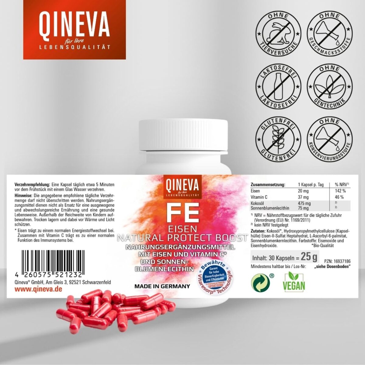 Fe Eisen Vergan Qineva