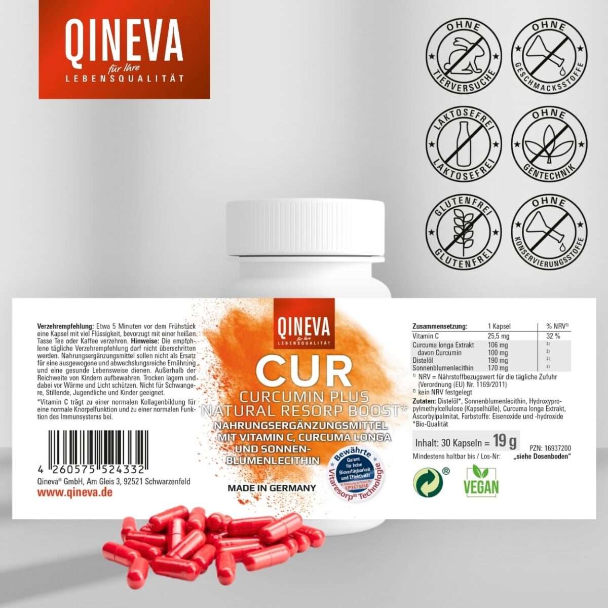 QINEVA® Curcumin Vegan